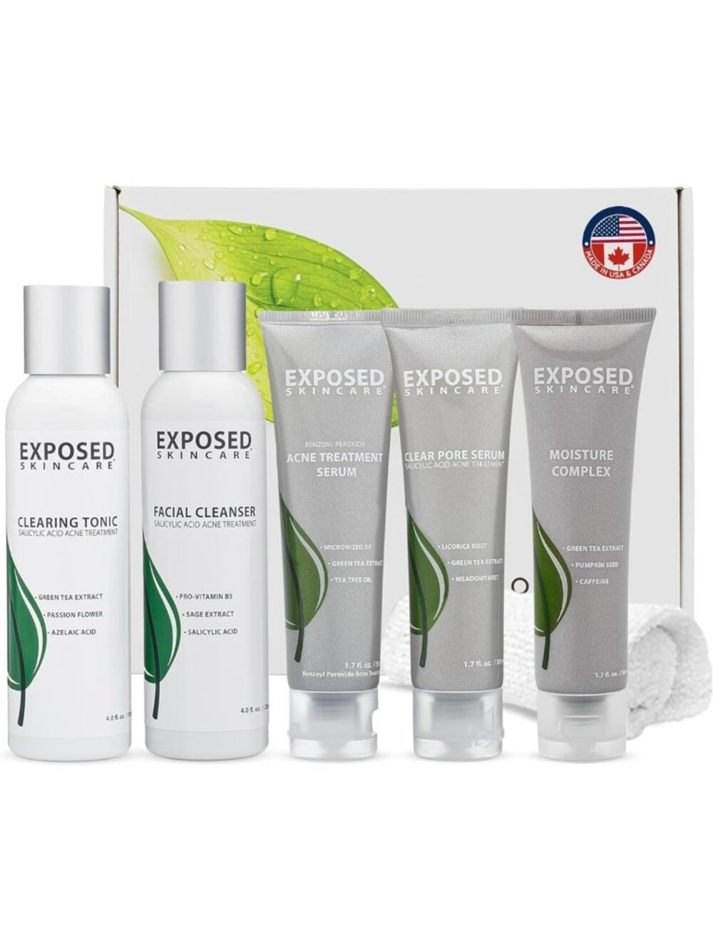 6-Piece Acne Treatment Kit - Effective Clear Skin Solution for Breakouts